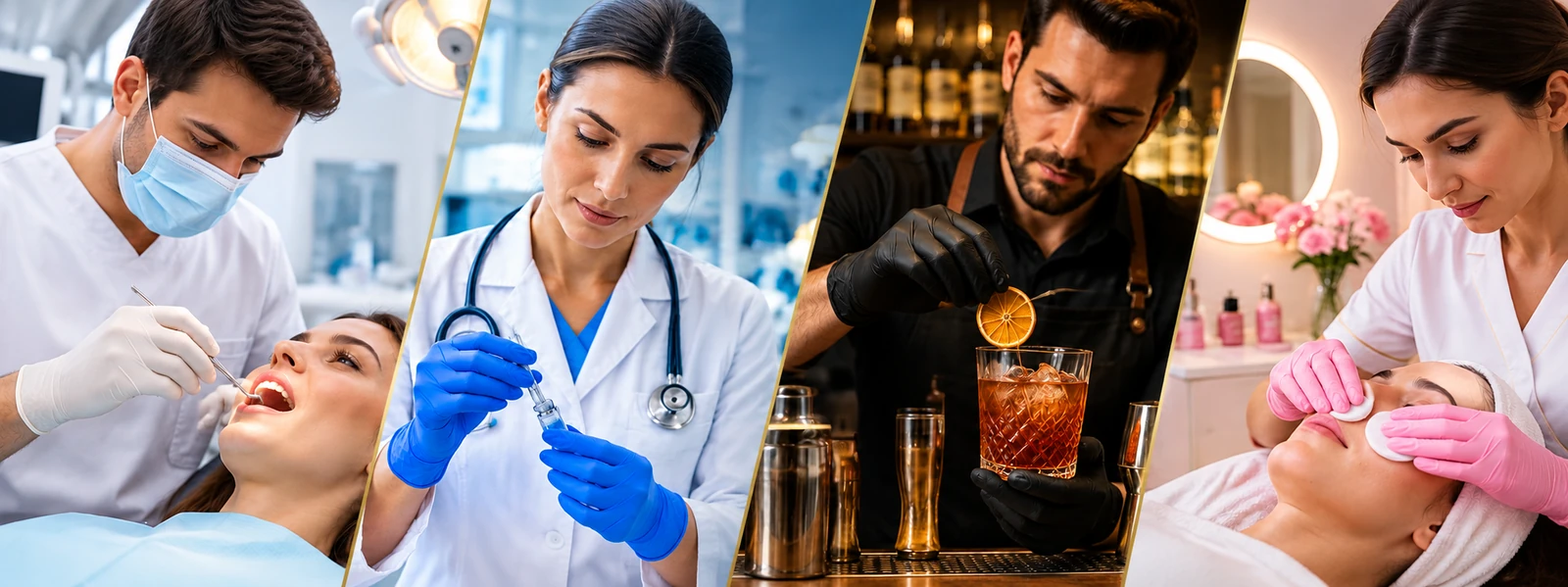 Nitrile gloves and professional supply