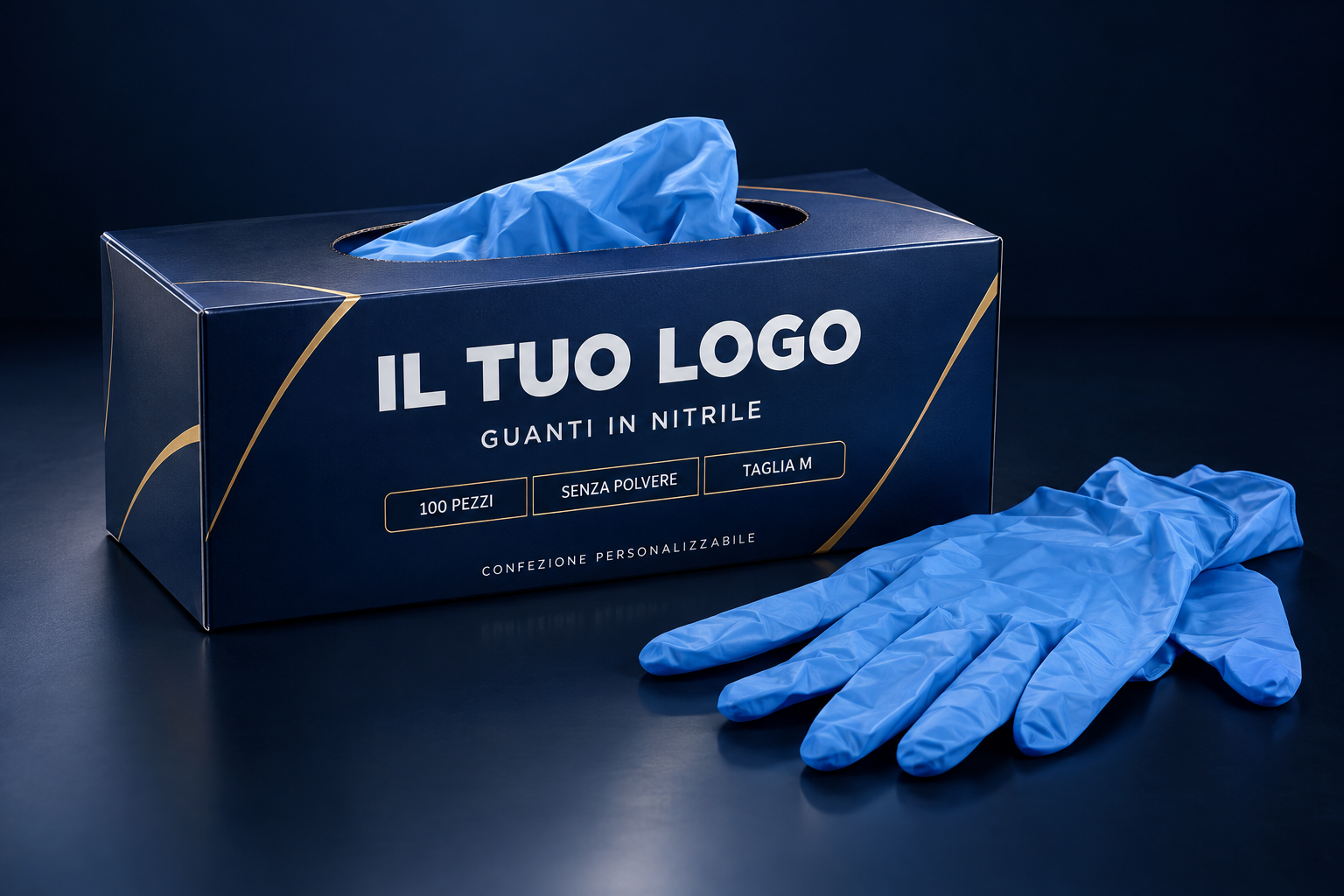 Esempio di confezione personalizzata IL TUO LOGO
